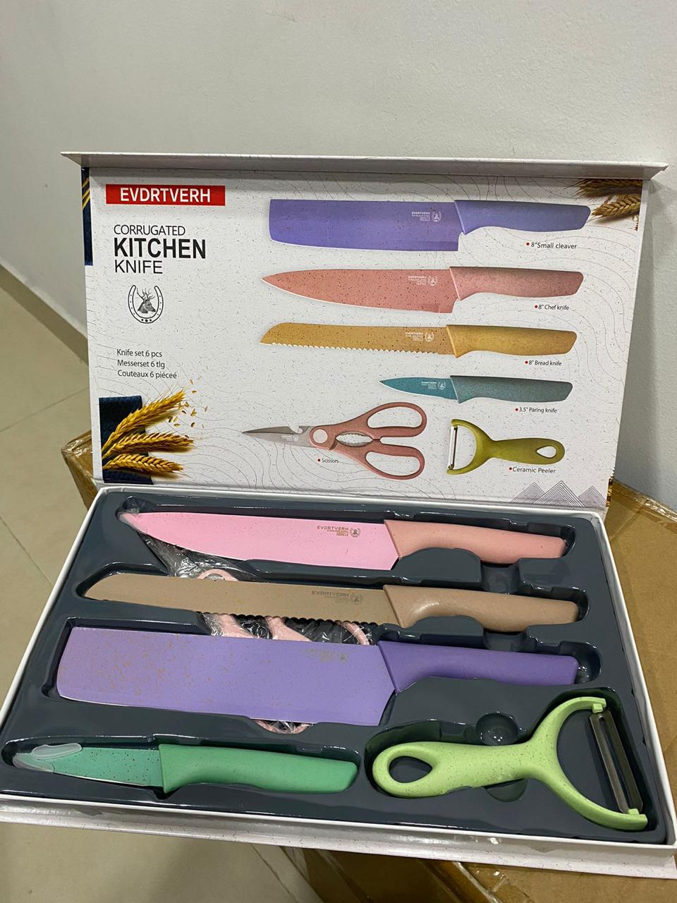SET DE CUCHILLOS X6 PIEZAS